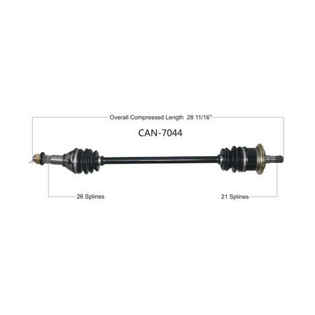 Wide Open OE Replacement CV Axle for CAN AM FRONT LEFT MAVERICK 1000 XMR 16-18 CAN-7044